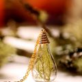 Real Lichen Specimen Necklace