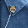 Fox Collar Brooch
