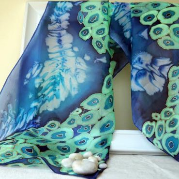 Aqua Silk Scarf/Shawl Aqua Silk Scarf/Shawl