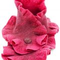 Heartfelt Scarf Yarn Wool Felt Pink