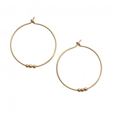 Beaded Gold Hoop... Beaded Gold Hoop...