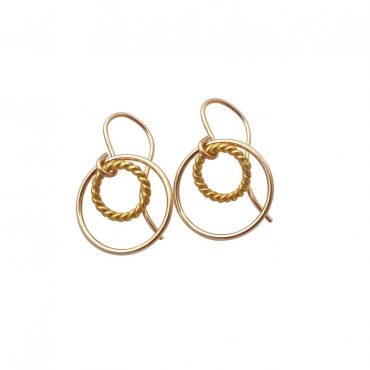 Encircled Gold Earrings Encircled Gold Earrings