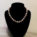 Three toned freshwater pearl necklace