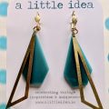 Art Deco Acrylic Earrings by A Little Idea