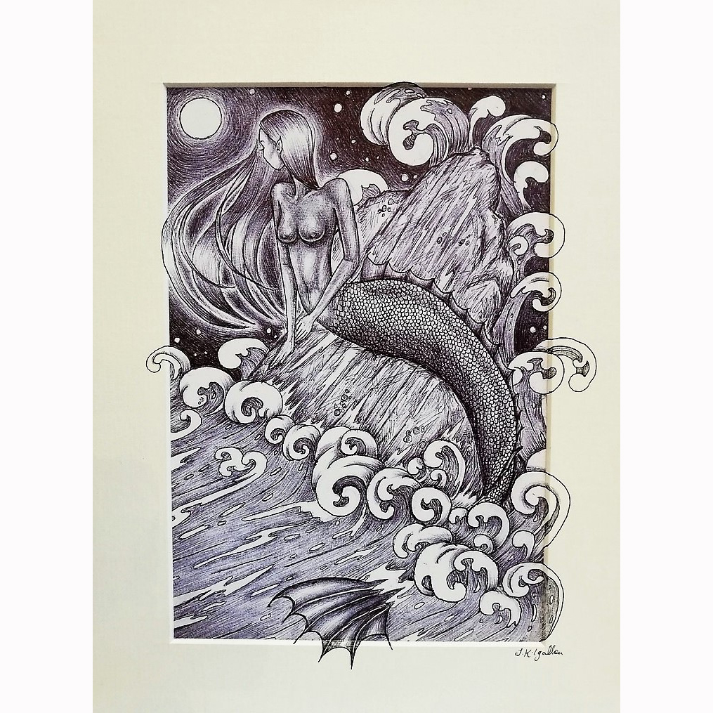 The Little Mermaid Print by Jenni Kilgallon