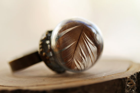 Feather Orb Ring Feather Orb Ring