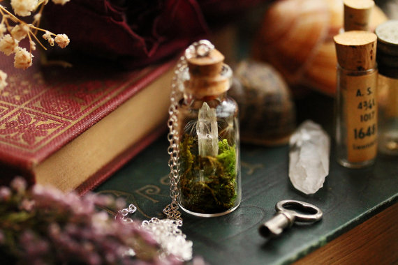 Crystal Terrarium Necklace... 