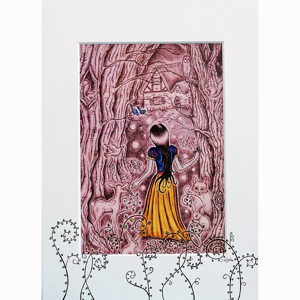 Snow White Print by Jenni Kilgallon