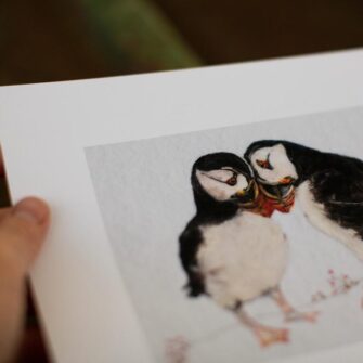 Puffin Art Print by the Wild Felter