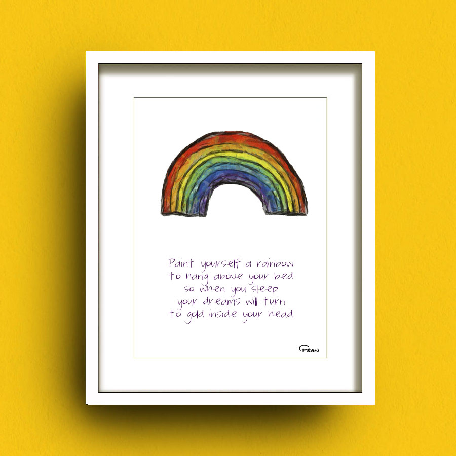 Rainbow Print Fab Cow Designs