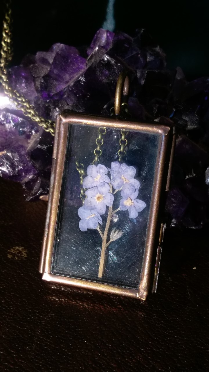 Forget-Me-Not Bronze Locket Forget-Me-Not Bronze Locket
