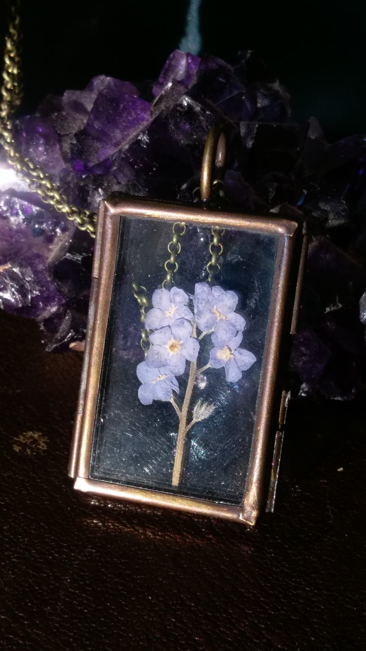 Forget-Me-Not Bronze Locket