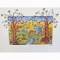 Enchanted Woodland Nursery Mural Print
