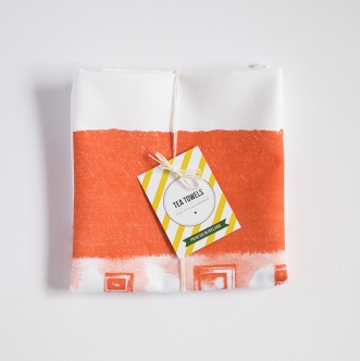 Irish Cottage Tea Towel, Irish Cottage Dish Cloth