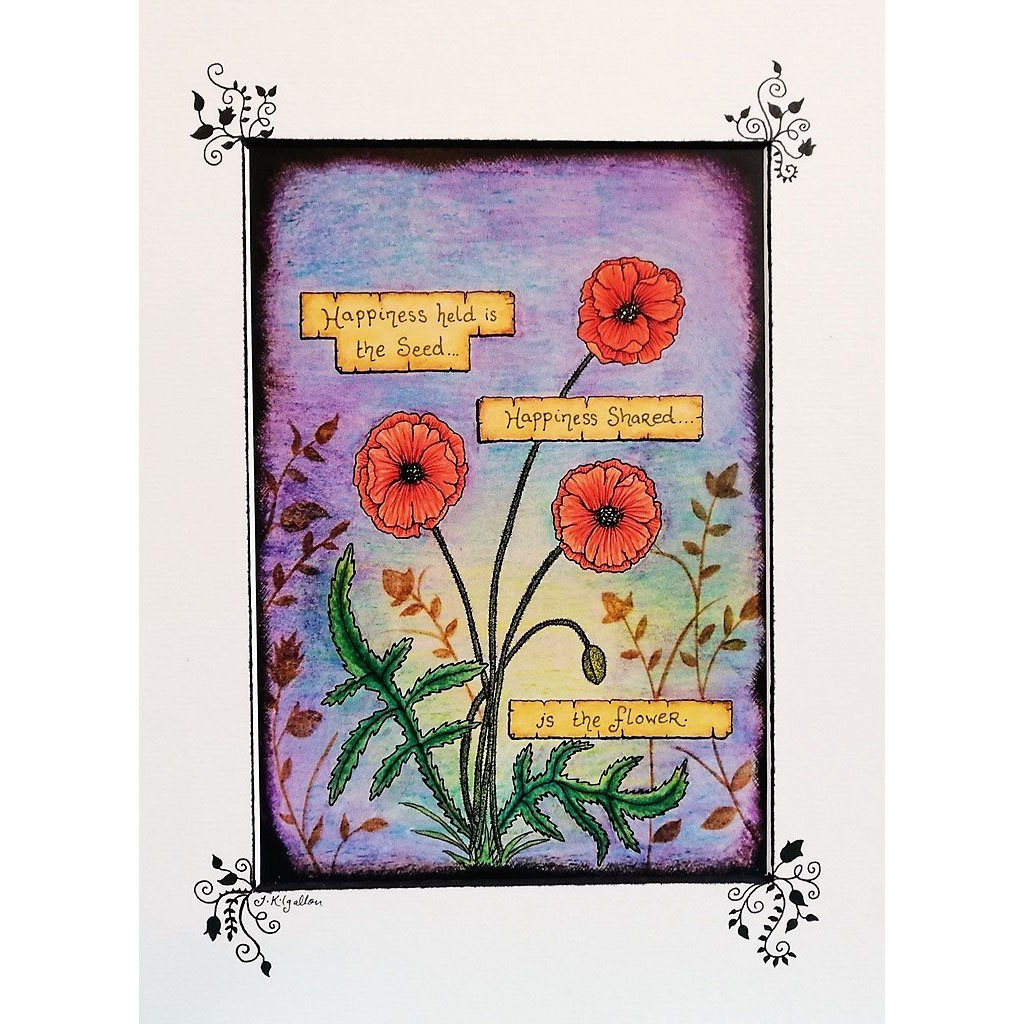 Poppies Print by Jenni Kilgallon, Jen's Fairytales
