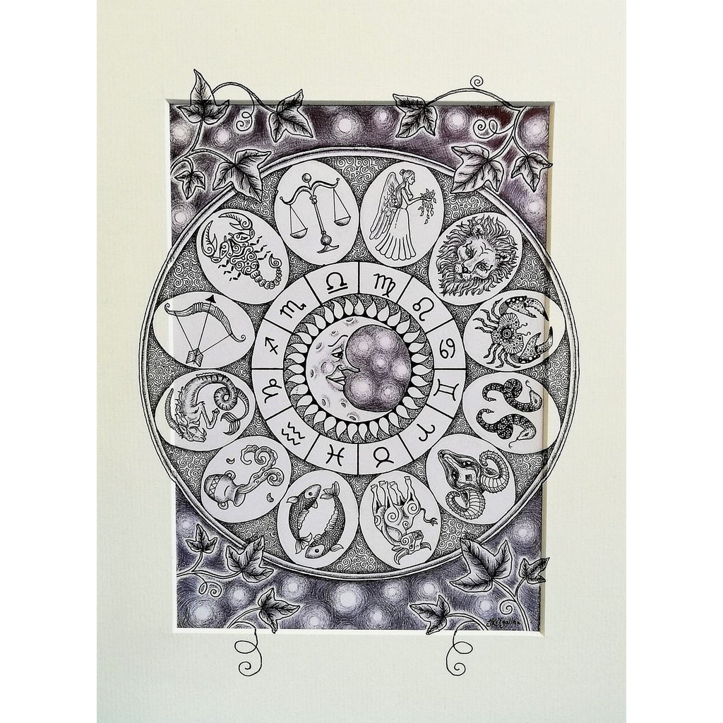Zodiac Print by Jenni Kilgallon, Jen's Fairytales