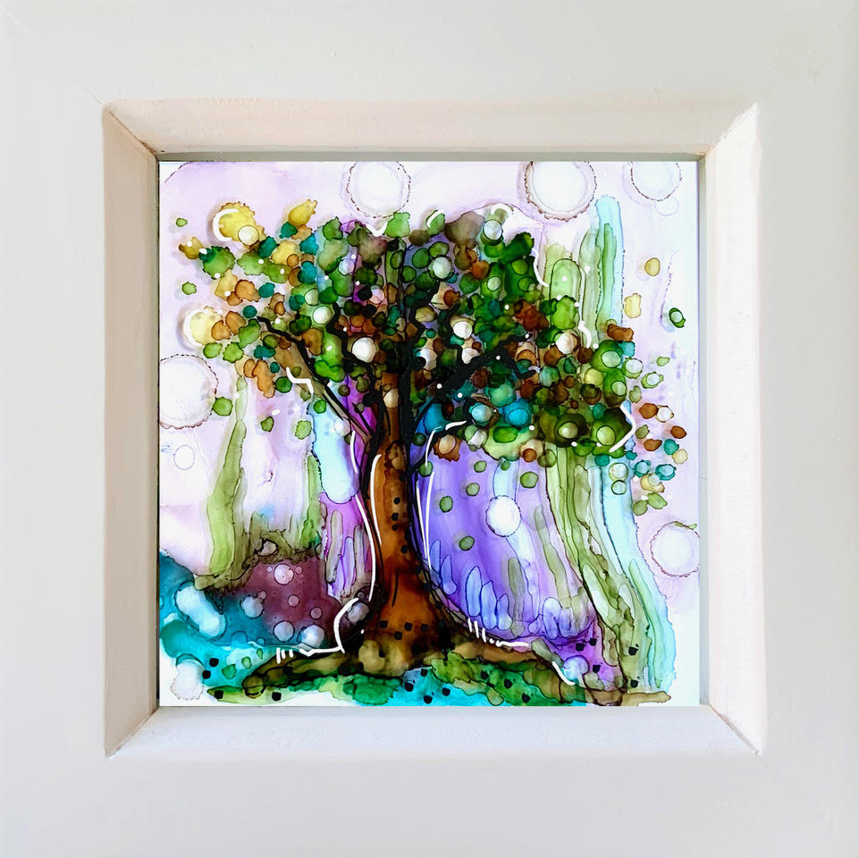 Tree Glass miniature painting