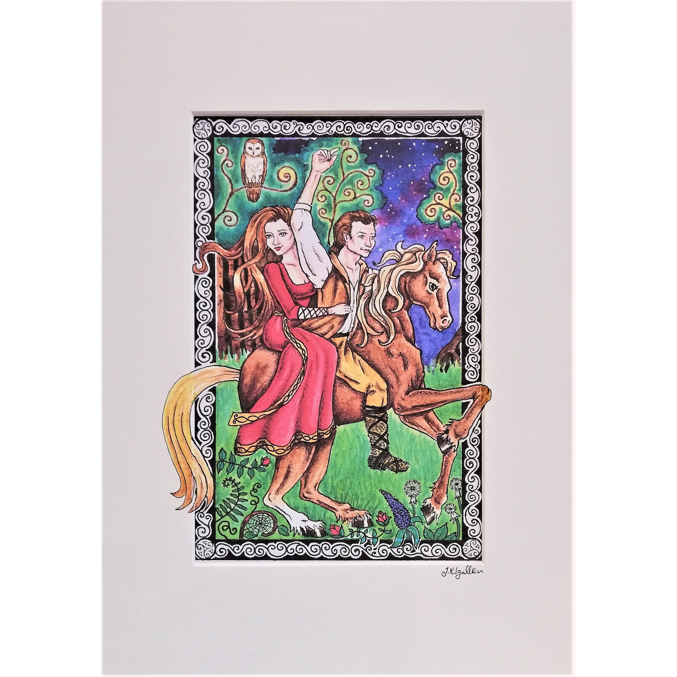 Celtic Legends Art, Jen's Fairytales, Jenni Kilgallon Art