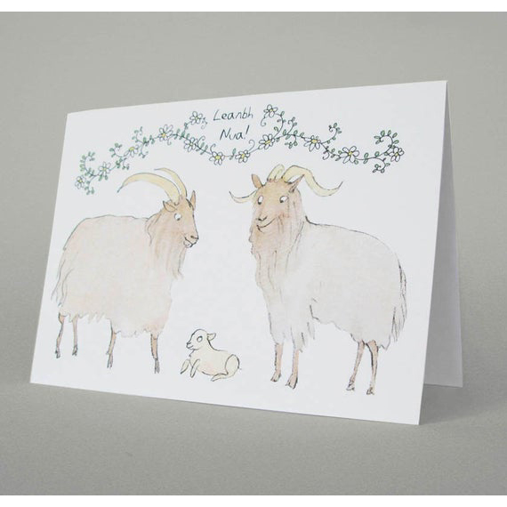 New Baby, Leanbh Nua, Goat Card, Mireog
