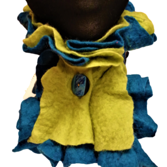 Heartfelt Ruffled Felt Scarf