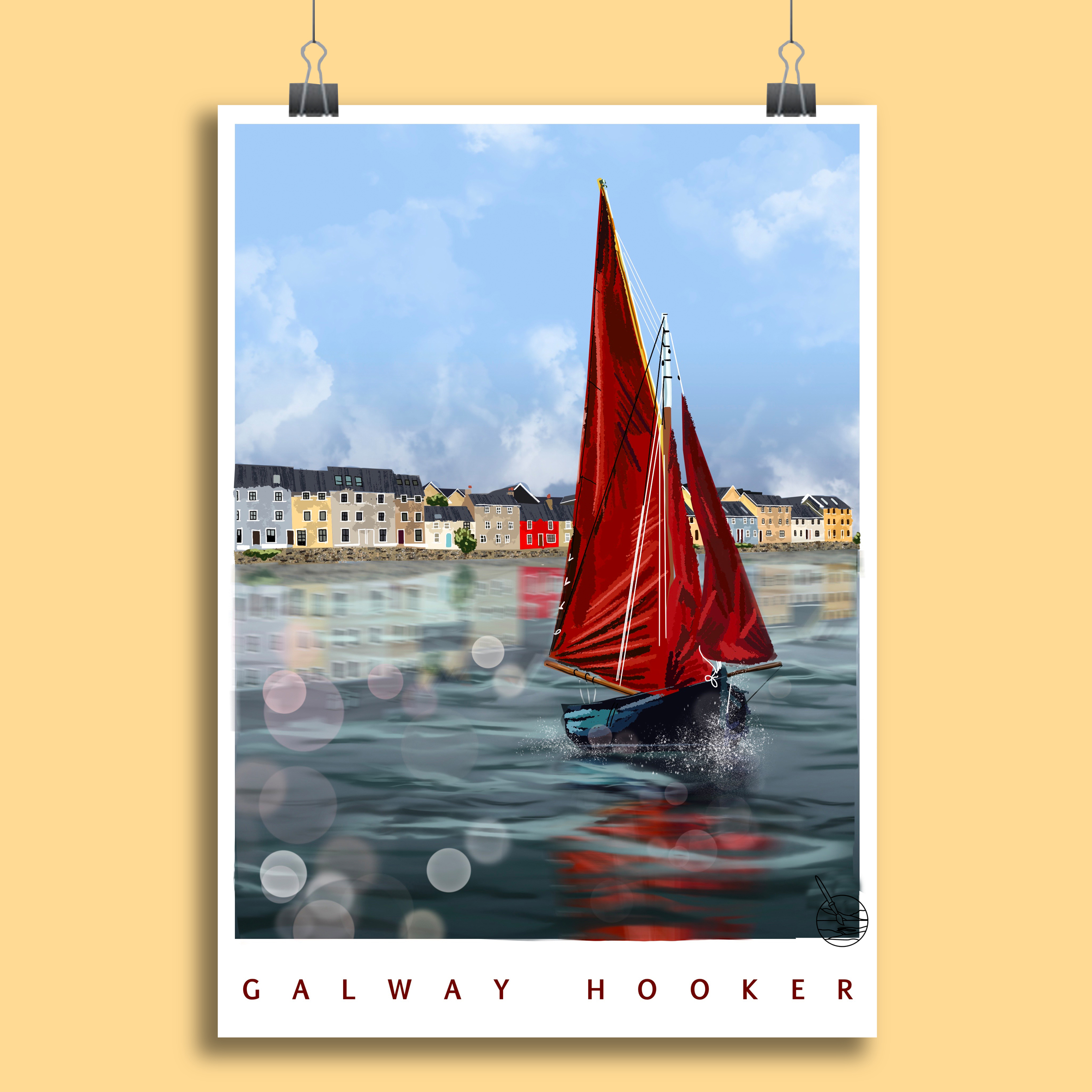 Galway Hooker Art Print_Explore with Marion
