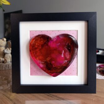 Glass Heart Painting