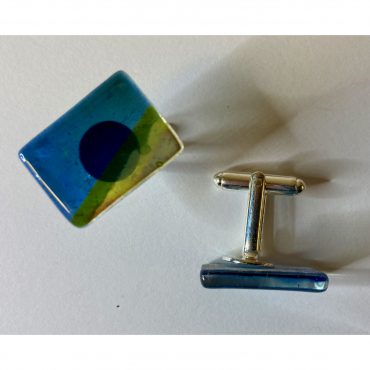 Glass Cufflinks C4 Glass Cufflinks C4