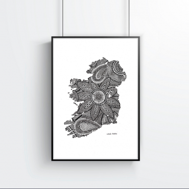 Ireland Map Drawing... 