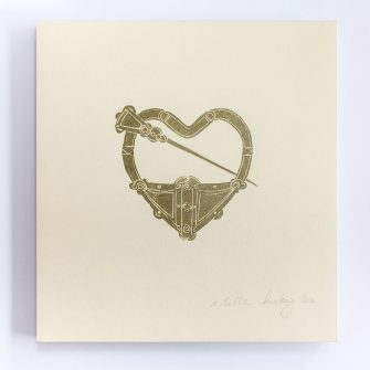 Heart Pin Brooch Print by Hearts in Ireland