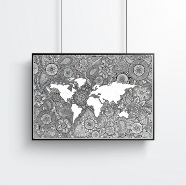 World Map Print