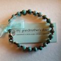 Vintage Venetian Turquoise Glass Beaded Bracelet