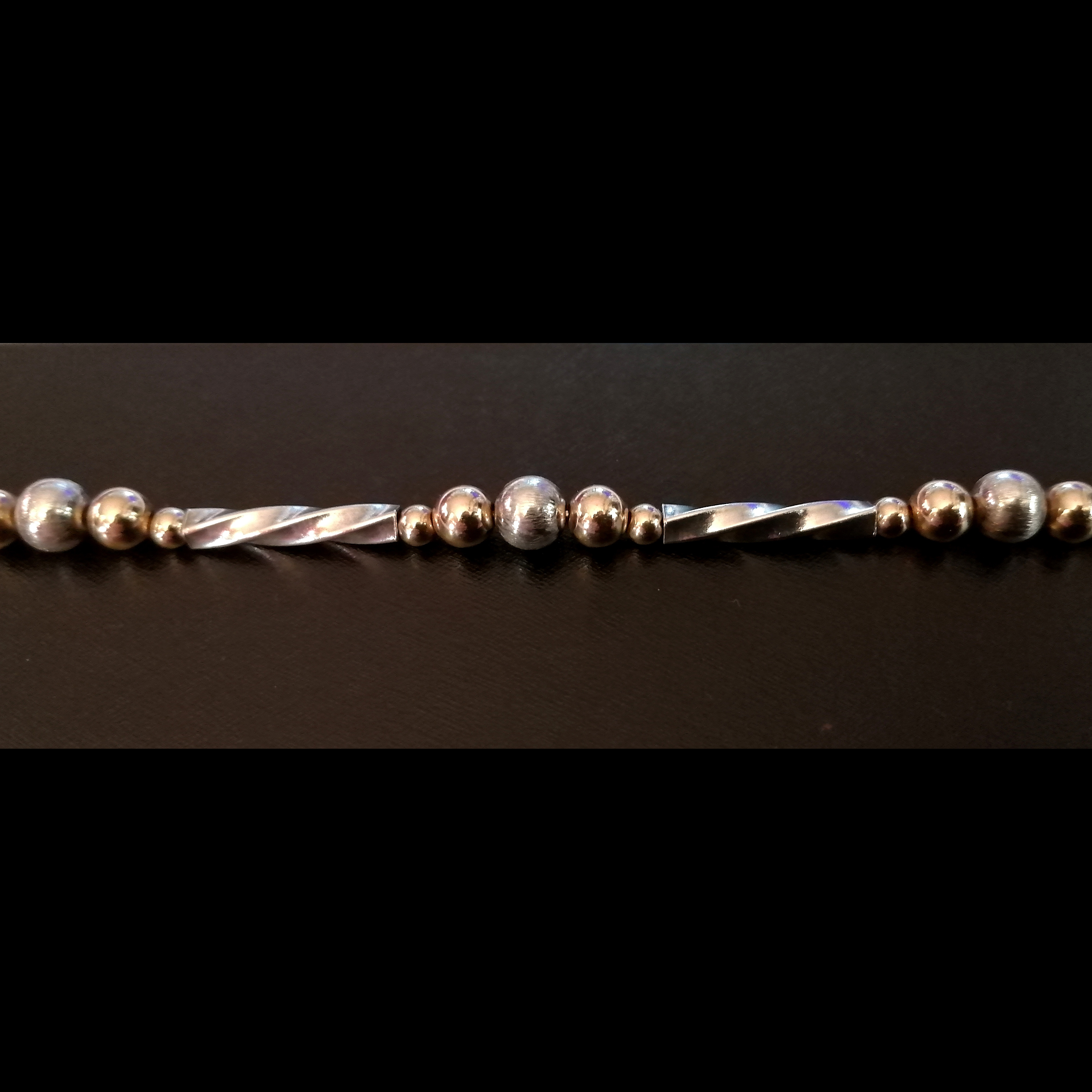 Silver and Gold Bracelet