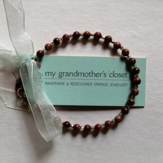 Vintage Goldstone Beaded Bracelet