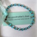 Blue Vintage Crystal Bracelet