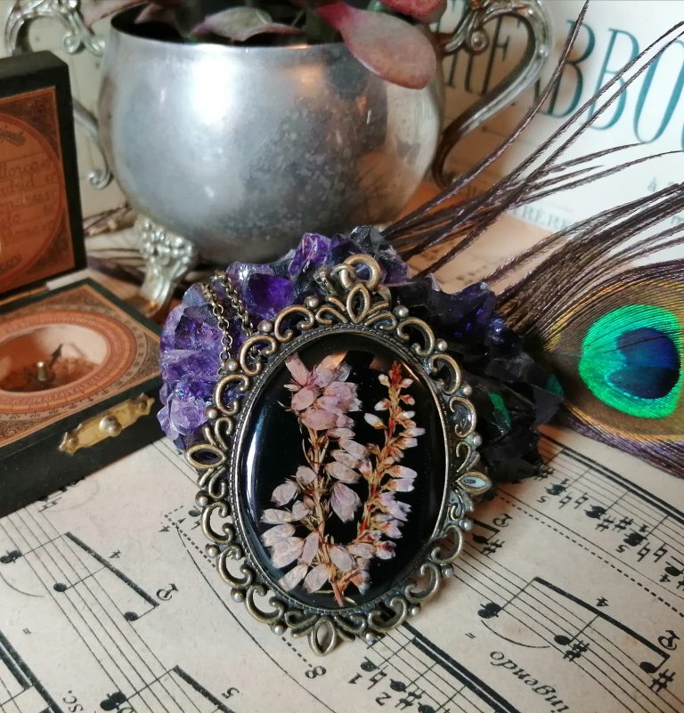 Filligree Heather Pendant