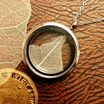 Skeleton Leaf Locket