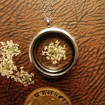 Queen Anne's Lace Locket