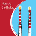 Poolbeg Birthday Card