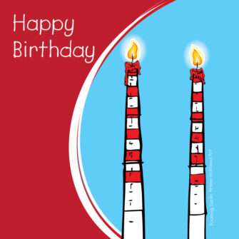 Poolbeg Birthday Card