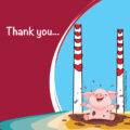 Poolbeg Thank You Card