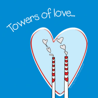 Poolbeg Towers of Love Card