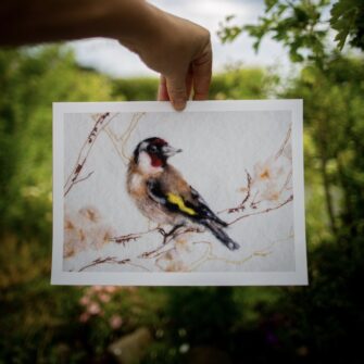 Goldfinch Art Print by Molly Ellis