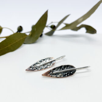 Deep Forest Leaf Earrings by Zance Design