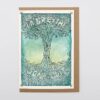 Lá Breithe Sona Duit, cárta gaeilge, Happy Birthday Celtic Tree greeting card in irish
