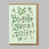 Cárta Gaeilge, Leafy Vines Birthday card in Irish, Lá Breithe Sona Duit, Happy Birthday greeting card in Irish