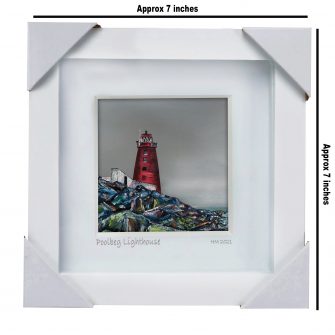 Rocks at Poolbeg Lighthouse - Small Framed Prin