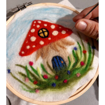 Needle Felted Wool Painting
