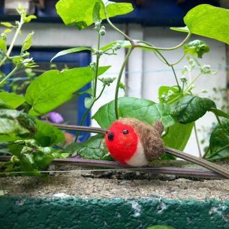 Needle Felted Robin