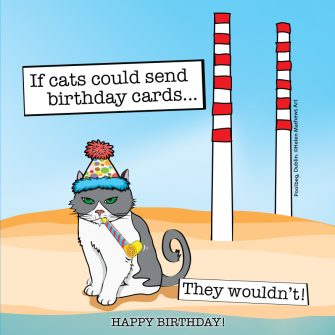 Poolbeg Cat Birthday Card