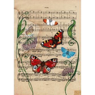 Vintage Butterfly Art